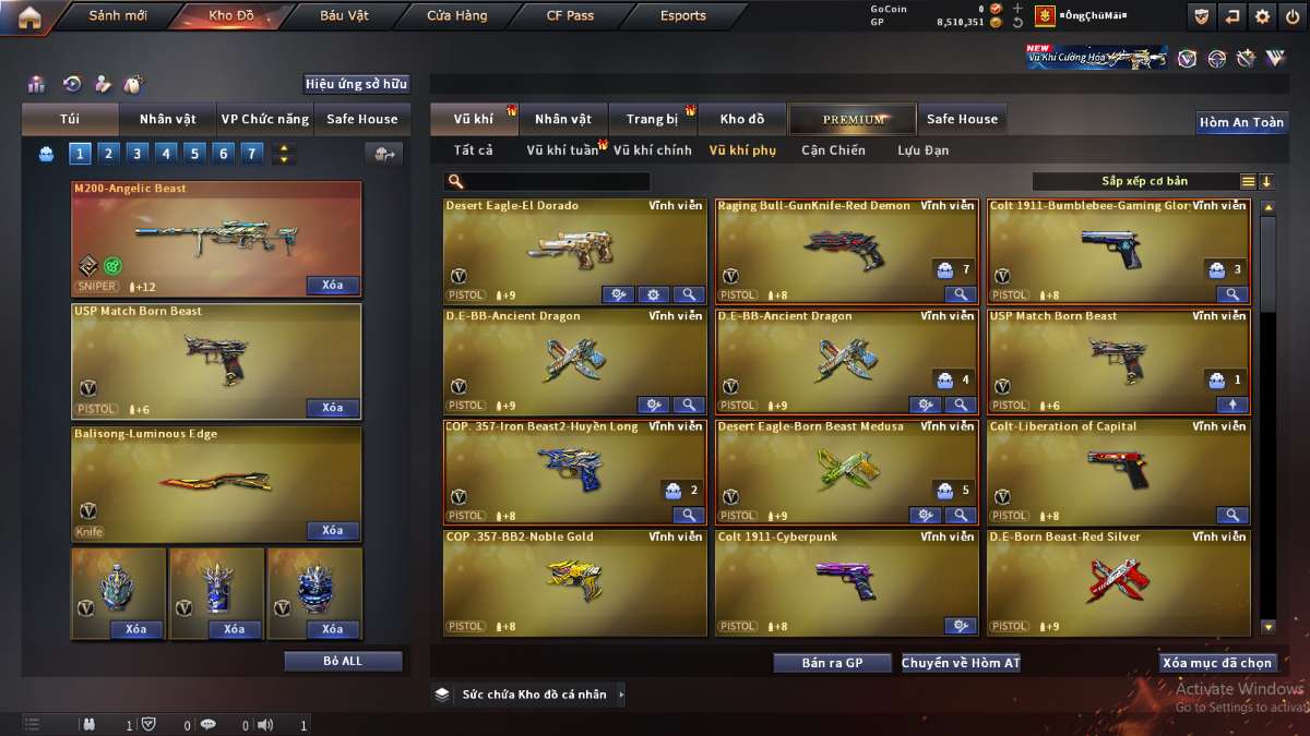 shop acc cf uy tin gia re